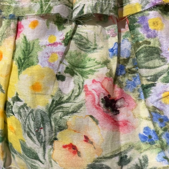LoveShack Fancy Brynlee Skirt Rainbow Skies floral silk blend NWT - Picture 4 of 13